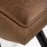 Furniture Link Charlie - Dining Carver Chair (Antique Brown Fabric)