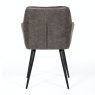 Furniture Link Charlie - Dining Carver Chair (Grey Fabric)