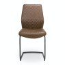 Furniture Link Charlie - Dining Chair (Antique Brown Fabric)
