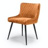 Furniture Link Malmo - Dining Chair (Burnt Orange Velvet)