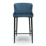 Furniture Link Malmo - Bar Stool (Blue Velvet)