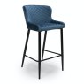 Furniture Link Malmo - Bar Stool (Blue Velvet)