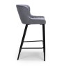 Furniture Link Malmo - Bar Stool (Grey Velevt)