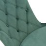 Furniture Link Merlin - Dining Chair (Green Fabric)