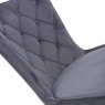 Furniture Link Merlin - Dining Chair (Grey Fabric)