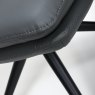 Furniture Link Nobo Swivel - Dining Chair (Grey Faux Leather)