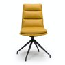 Furniture Link Nobo Swivel - Dining Chair (Ochre Faux Leather)