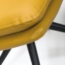 Furniture Link Nobo Swivel - Dining Chair (Ochre Faux Leather)