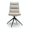 Furniture Link Nobo Swivel - Dining Chair (Taupe Faux Leather)