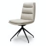 Furniture Link Nobo Swivel - Dining Chair (Taupe Faux Leather)
