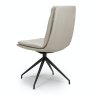 Furniture Link Nobo Swivel - Dining Chair (Taupe Faux Leather)