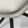 Furniture Link Nobo Swivel - Dining Chair (Taupe Faux Leather)