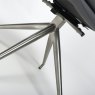 Furniture Link Nobo Swivel - Dining Chair (Brushed Steel/Grey Faux Leather)