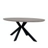 Furniture Link Prescot - Oval Dining Table 180cm (Grey)