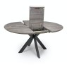 Furniture Link Prescot - Round Extending Dining Table (Grey)