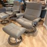 Stressless David - Large Chair w/footstool (Signature Base)