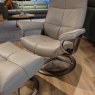 Stressless David - Medium Chair w/footstool (Signature Base)