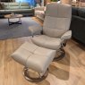 Stressless David - Medium Chair w/footstool (Signature Base)