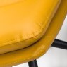 Furniture Link Nobo - Swivel Bar Chair (Ochre Faux Leather)