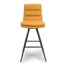 Furniture Link Nobo - Swivel Bar Chair (Ochre Faux Leather)