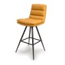 Furniture Link Nobo - Swivel Bar Chair (Ochre Faux Leather)