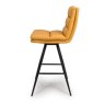 Furniture Link Nobo - Swivel Bar Chair (Ochre Faux Leather)