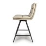 Furniture Link Nobo - Swivel Bar Chair (Taupe Faux Leather)