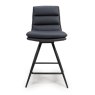Furniture Link Nobo - Swivel Counter Chair (Black Faux Leather)