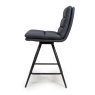 Furniture Link Nobo - Swivel Counter Chair (Black Faux Leather)