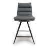 Furniture Link Nobo - Swivel Counter Chair (Grey Faux Leather)