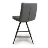 Furniture Link Nobo - Swivel Counter Chair (Grey Faux Leather)