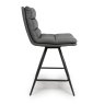 Furniture Link Nobo - Swivel Counter Chair (Grey Faux Leather)