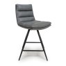 Furniture Link Nobo - Swivel Counter Chair (Grey Faux Leather)