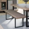 Classic Furniture Texas - Bench with Taupe Seat Pad (180cm)