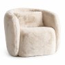 Primavera Funiture Flo - Faux Fur Accent Chair (Swivel)