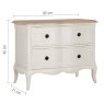 Willis & Gambier Amelie - Wide Two Drawer Bedside