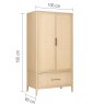 Willis & Gambier Casera - Two Door Wardrobe with One Drawer