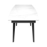 Torelli Furniture Ltd New Verdi - Ceramic Extending Dining Table (Gloss White Marble)