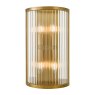 Dar Lighting Dar - Eleanor 4 Light Wall Light Natural Brass and Glass