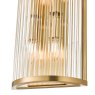 Dar Lighting Dar - Eleanor 4 Light Wall Light Natural Brass and Glass