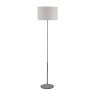 Dar Lighting Dar - Delta Floor Lamp Polished Chrome With Shade