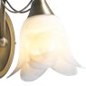 Dar Lighting Dar - Doublet Wall Light Antique Brass Alabaster Glass