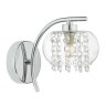 Dar Lighting Dar - Elma Wall Light Polished Chrome Glass