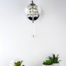Dar Lighting Dar - Elma Wall Light Polished Chrome Glass