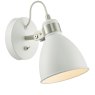 Dar Lighting Dar - Frederick Single Wall Spotlight White Satin Chrome