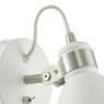 Dar Lighting Dar - Frederick Single Wall Spotlight White Satin Chrome