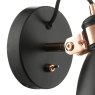 Dar Lighting Dar - Frederick Single Wall Spotlight Black Copper