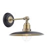Dar Lighting Dar - Hannover 1 Light Wall Bracket Black Antique Brass