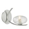 Dar Lighting Dar - Leighton Wall Light Satin Chrome Sugar Cane Glass