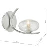 Dar Lighting Dar - Leighton Wall Light Satin Chrome Sugar Cane Glass